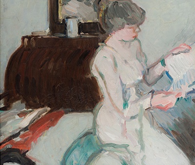 Samuel J. Peploe's 'Interior with Girl in White'